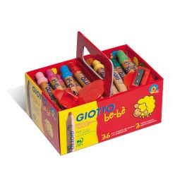 Lapices De Colores Giotto Bebe Super Schoolpack De 36 Unidades + 3 Sacapuntas