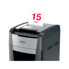 Rexel 750M Destructora de Documentos Automática AutoFeed, Microcorte, Capacidad Corte 750 Hojas, Clips y Grapas, Papelera 140L