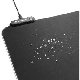 Sharkoon Alfombrilla de Ratón para Juegos 1337 RGB V2, Iluminación LED, Base Antideslizante, 900x425x3 mm, Negro