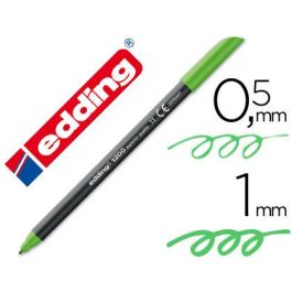 Rotulador Edding Punta Fibra 1200 Verde Claro N.11 Punta Redonda 0.5 mm 10 unidades Precio: 6.50000021. SKU: B14X9TBT68