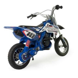 Injusa Moto Batería Eléctrica X-Treme Blue Fighter 24V con Ruedas Hinchables Azul, 112x62x72 cm, Niños 6-10 Años