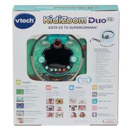 V-Tech 80-519957 Cámara digital Kidizoom Duo FX 12 Aguamarina | Doble objetivo, fotos, vídeos, selfies, juegos, MP3, +4 años V-Tech 80-519957 Cámara digital Kidizoom Duo FX 12 Aguamarina | Doble objetivo, fotos, vídeos, selfies, juegos, MP3, +4 años