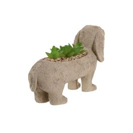 DKD Home Decor Planta Tradicional Beige Verde Resina Pe 8 x 15.5 x 31 cm (4 Unidades)