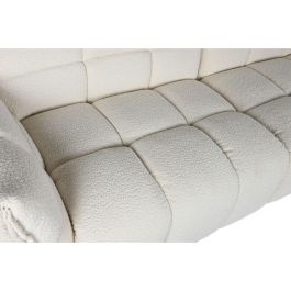DKD Home Decor Sofá Moderno Blanco 260 x 108 x 82 cm Poliéster y Madera Desmontable