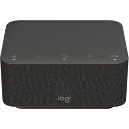 Logitech Logi Dock para UC, Estación de Acoplamiento USB-C, 4K Ultra HD, Altavoces, Grafito