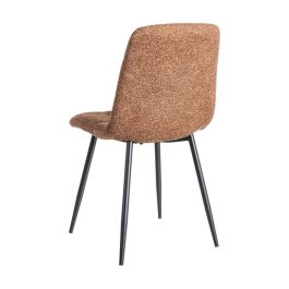 Silla Jaspeado Ocre Tejido-Metal 44 X 52 X 86 cm