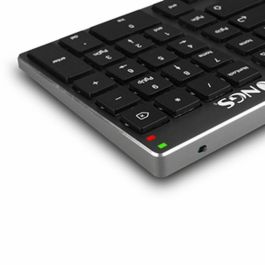 Teclado NGS FORTUNE-BT ESPAÑOL Gris Qwerty Español