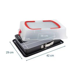 Dr. Oetker Juego de 2 moldes desmontables con tapa Back-Idee Kreativ FAC1702511542424 42 x 29 cm