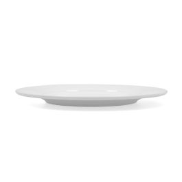 Bidasoa Plato Llano Porcelana Glacial Ala Ancha 27 cm (4 Unidades) Blanco Brillo Extra Resistente Apto Microondas