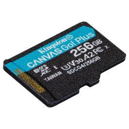 Kingston Tarjeta Memoria Canvas Go! Plus 256GB microSD XC Clase 10 U3 V30 200MBs SDCG4/256GB