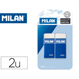 Milan Goma de Borrar 4020 Miga de Pan Blister 2 Unidades Caucho Sintético para Lápiz Grafito Suave Precio: 1.5900005. SKU: B18NNQYEXA