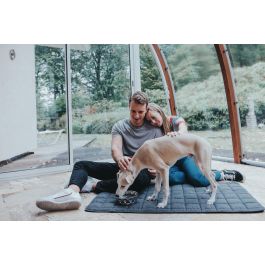 Hunter Comedero Namy Acero Inoxidable 4100 mL Forma Diamante Antideslizante para Mascotas, Apto Lavavajillas