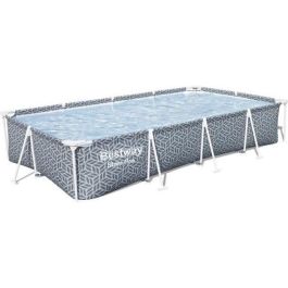 Piscina elevada tubular BESTWAY - Steel Pro - 366 x 201 x 66 cm - Rectangular - decoración gráfica Precio: 154.4999995. SKU: B178EWSV93