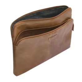 dbramante1928 Skagen Pro+ Funda Ordenador Portátil para MacBook Pro 14" / PC hasta 14" de Piel Color Tan