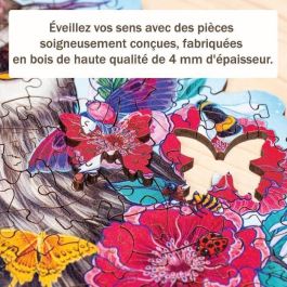 Ravensburger RAV4005556175116 Puzzle de Madera con Forma, Diseño Búho Floral, 150 Piezas Ravensburger RAV4005556175116 Puzzle de Madera con Forma, Diseño Búho Floral, 150 Piezas