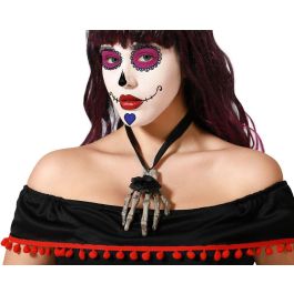 Collar Mano Esqueleto Con Flor Negra Para Disfraz De Catrina - Accesorio Halloween, Día De Los Muertos Precio: 1.49999949. SKU: B19ANJVA8B