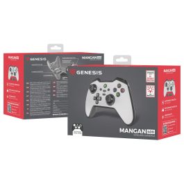 GENESIS Mangan 400 Blanco Gamepad Bluetooth Analógico/Digital para Android, MAC, Nintendo Switch, PC, iOS