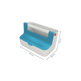 Leitz Caja de Almacenamiento Portátil Cosy con Asa, ABS Azul