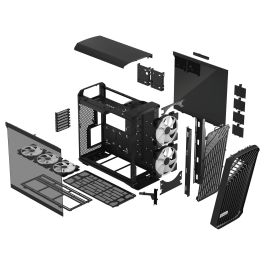 Fractal Design Torrent RGB Black Window Caja de PC Torre ATX EATX ITX micro ATX SSI CEB Vidrio Templado Negra para Gaming