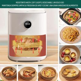 Algon Set-20 Base Papel Airfryer Rojo para Freidora de Aire 16/20 cm (24 Unidades)