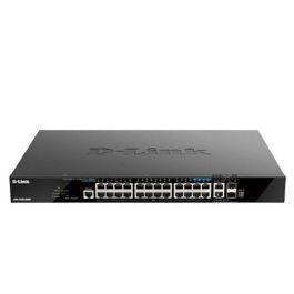 D-Link Dgs-1520-28Mp Switch 20Xgbe Poe, Gigabit Ethernet, 10G Soporte, Montaje en Rack, Negro