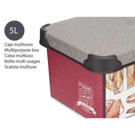 Caja Plastico 5L Vintage Kipit 19X13CM (12 Unidades) Caja Plastico 5L Vintage Kipit 19X13CM (12 Unidades)