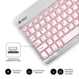 Teclado Compacto Inalámbrico por Bluetooth Subblim Smart Backlit/ Plata Teclado Compacto Inalámbrico por Bluetooth Subblim Smart Backlit/ Plata