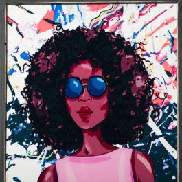 Cuadro Impresión Chicas 4/M Multicolor 34 X 2 X 120 cm