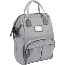 BEABA Bolso pañal Wellington unisex moderno, tipo mochila, gris jaspeado, con cambiador y bolsa isotérmica Precio: 71.49999989. SKU: B1ADK4HEMS
