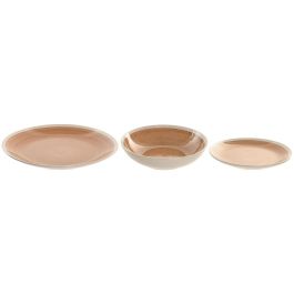 Vajilla Home ESPRIT Blanco Naranja Gres 18 Piezas Vajilla Home ESPRIT Blanco Naranja Gres 18 Piezas