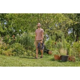 Gardena Manguera Textil Liano life 15 m Diámetro 13 mm (1/2") - Kit Polivalente para Riego de Jardín y Balcones, Lista para Usar