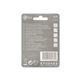 Q-connect Pilas Alcalinas AA Blíster con 4 Unidades