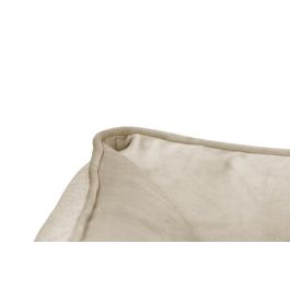 Gloria Cuna Rectangular Cadaqués de Poliéster, Relleno Reciclado, Extraíble, Antideslizante, Lavable, 80x65 cm Beige