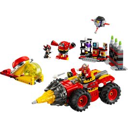 LEGO 76999 Sonic the Hedgehog Super Sonic vs. Egg Drillster, con Shadow y el Dr. Eggman
