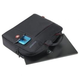 Maletín Monray Hangar para Portátiles hasta 15.6"/ Cinta para Trolley/ Negro