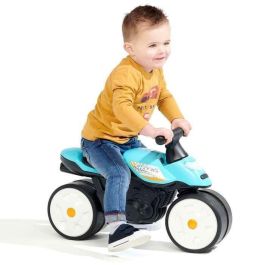Falk Bicicleta sin pedales Street Champion, Ruedas Silenciosas, Manillar Direccional, Azul, Hecha en Francia, Niños 1-3 años