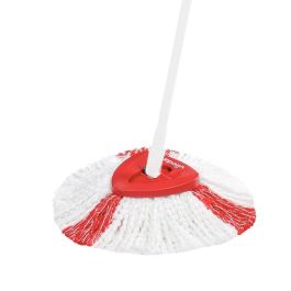 Vileda Easywring & Clean Recambio turbo 2 en 1, Mopa de Microfibra y Cordones Rojos, Recambio de Fregona para Suelos Precio: 8.79000023. SKU: S7901594