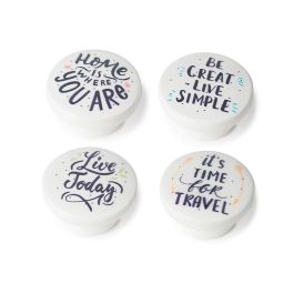 Rei mod. m7 Blister 4 Pomos Redondos para Mueble Madera Ø38mm Acabado Decorativo Ilustrado Blanco Precio: 10.78999955. SKU: S7912551