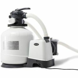 Intex Filtro de Arena 10 m³/h para Piscinas hasta 65 m³, con Válvula de 6 Vías, Control Digital Programable y Prefiltro Grande