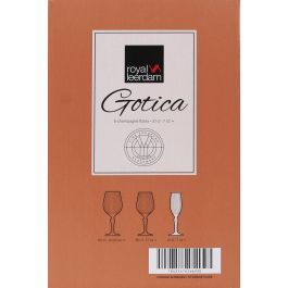Royal Leerdam Set 6 Copas de Champagne Gótica 21 cl ø4.8 x 22.5 cm