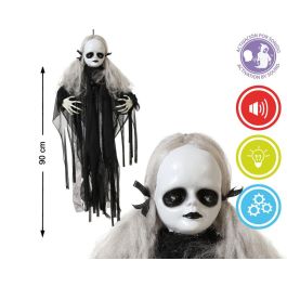 Figura Niña Fantasma 90 cm con Luz, Sonido y Movimiento para Decoración Escalofriante de Terror Precio: 23.50000048. SKU: B17H2QG4CJ