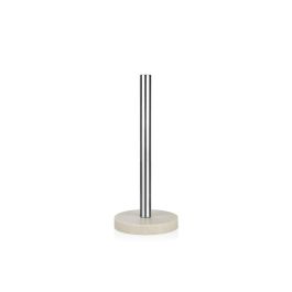 Andrea House Portarrollos de cocina inox con base de resina beige, ø 13,5 x 33 cm
