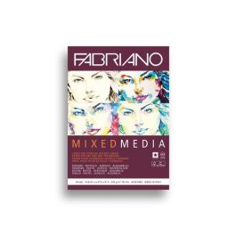 Bloc De Dibujo Fabriano Mixed Media Encolado Liso Tecnicas Mixtas (Secas Y Humedas) A5 250G 40H Precio: 5.50000048. SKU: B15YR2LH6S