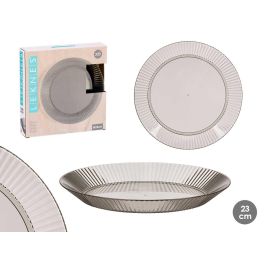 Plato Rayas Gris 23Cm Diam Leknes (24 Unidades) Precio: 30.50000052. SKU: B18YRDGZZL