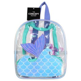 The Concept Factory Mochila Infantil Sirena Transparente PVC