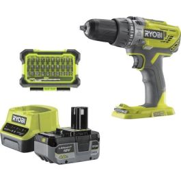 Taladro atornillador de impacto inalámbrico - RYOBI - 18 V - Con bolsa, accesorios, batería y cargador