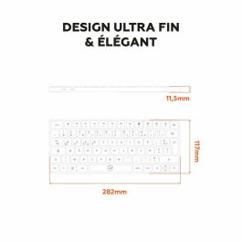 Teclado Mobility Lab KMP2000W Mini Blanco