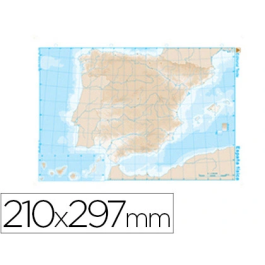 Teide Mapa Mudo B/N Din A4 España Físico 210 x 297 mm 100 g/m² Precio: 4.49999992. SKU: B1FLSH294Y