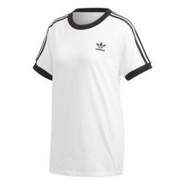 Camiseta de Manga Corta Mujer Adidas 3 Stripes Blanco Precio: 34.2067. SKU: B1CBC265G8