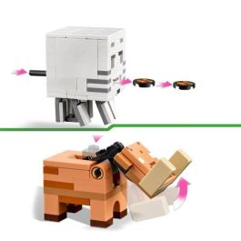 LEGO 21255 Minecraft Nether Portal Ambush, Juguete con Escenas de Batalla y Minifiguras, Figura de Hoglin